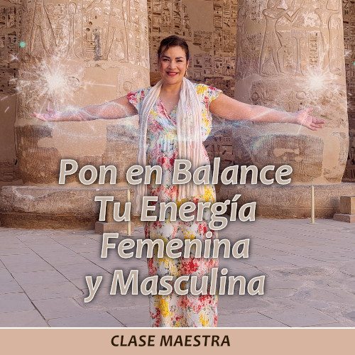 Clase maestra energía femenina y masculina imagen de Daniela en Egipto