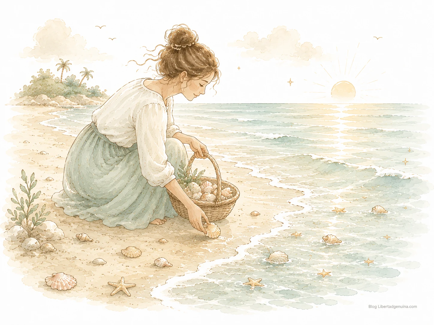 Ilustracion sobre recibir y vinculo con mama en Libertad Genuina